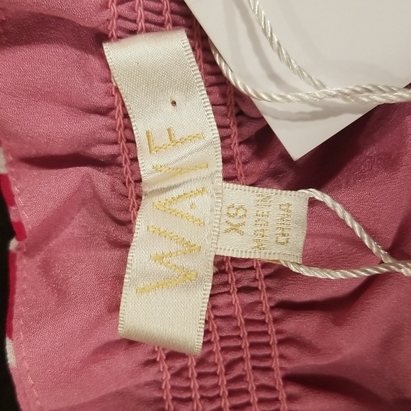 💕WAYF💕 Off Shoulder Shoulder Maxi Dress ~ Pink Birds of Paradise XS (*No Belt) - Picture 14 of 16